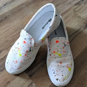 Madewell slip-on sneakers paint spattered